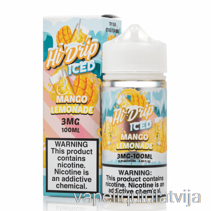 Ledus Mango Limonāde - Hi-drip E-šķidrumi - 100ml 0mg Vape šķidrums